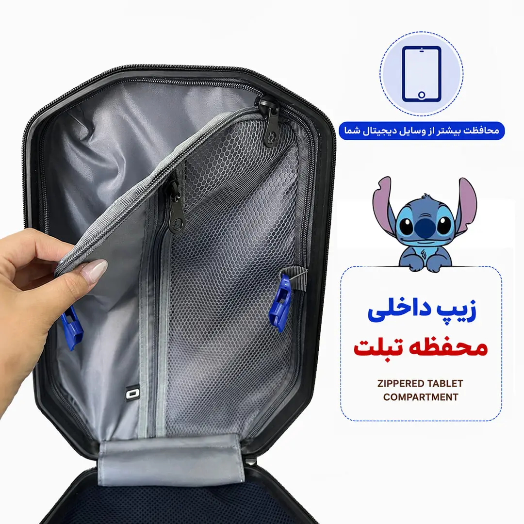 کوله پشتی مدرسه مدل MS1050 طرح استیج آبی