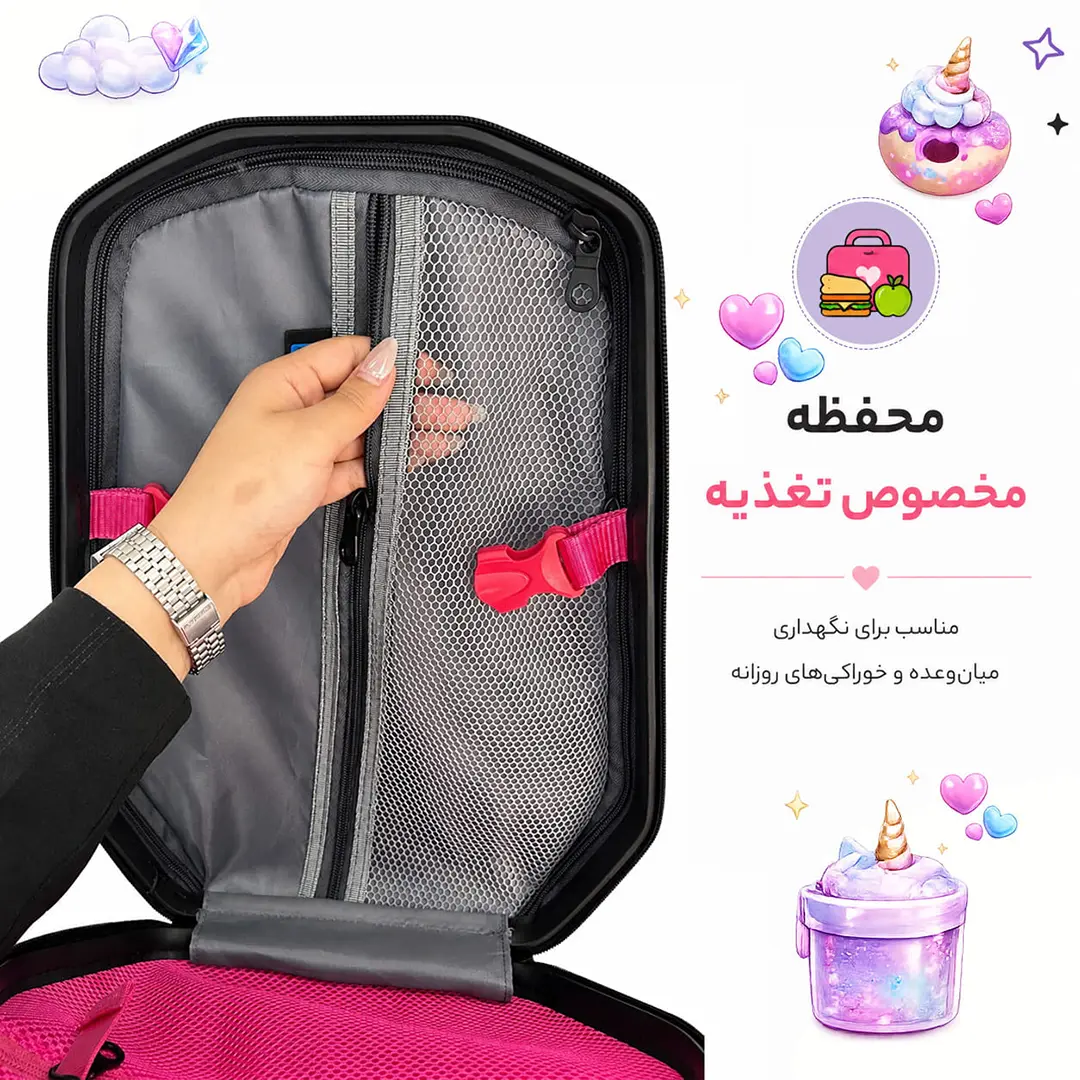 کوله پشتی مدرسه مدل MS1050 طرح تک‌شاخ