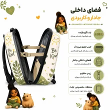 کوله پشتی مدرسه مدل MS1050 طرح دختر