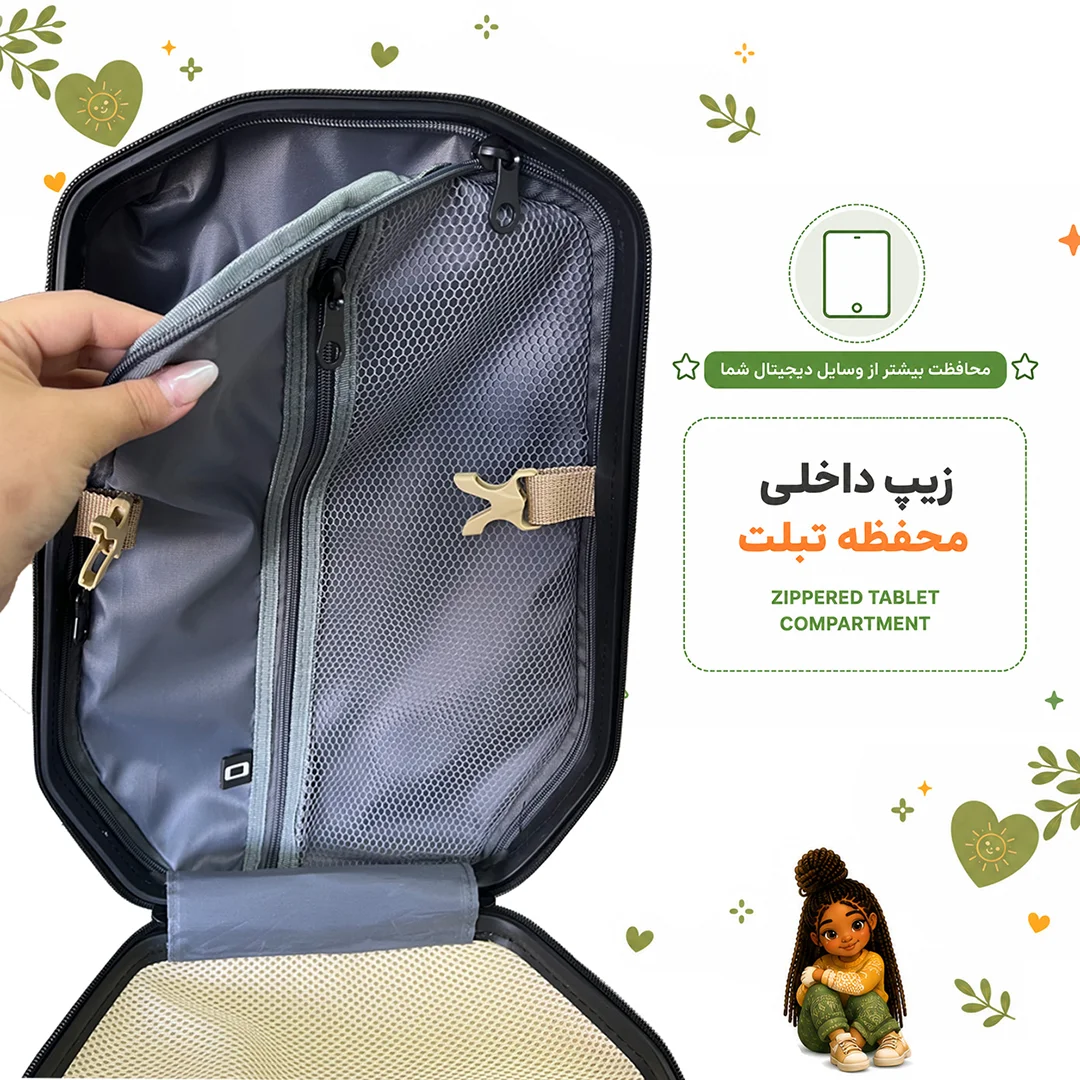 کوله پشتی مدرسه مدل MS1050 طرح دختر