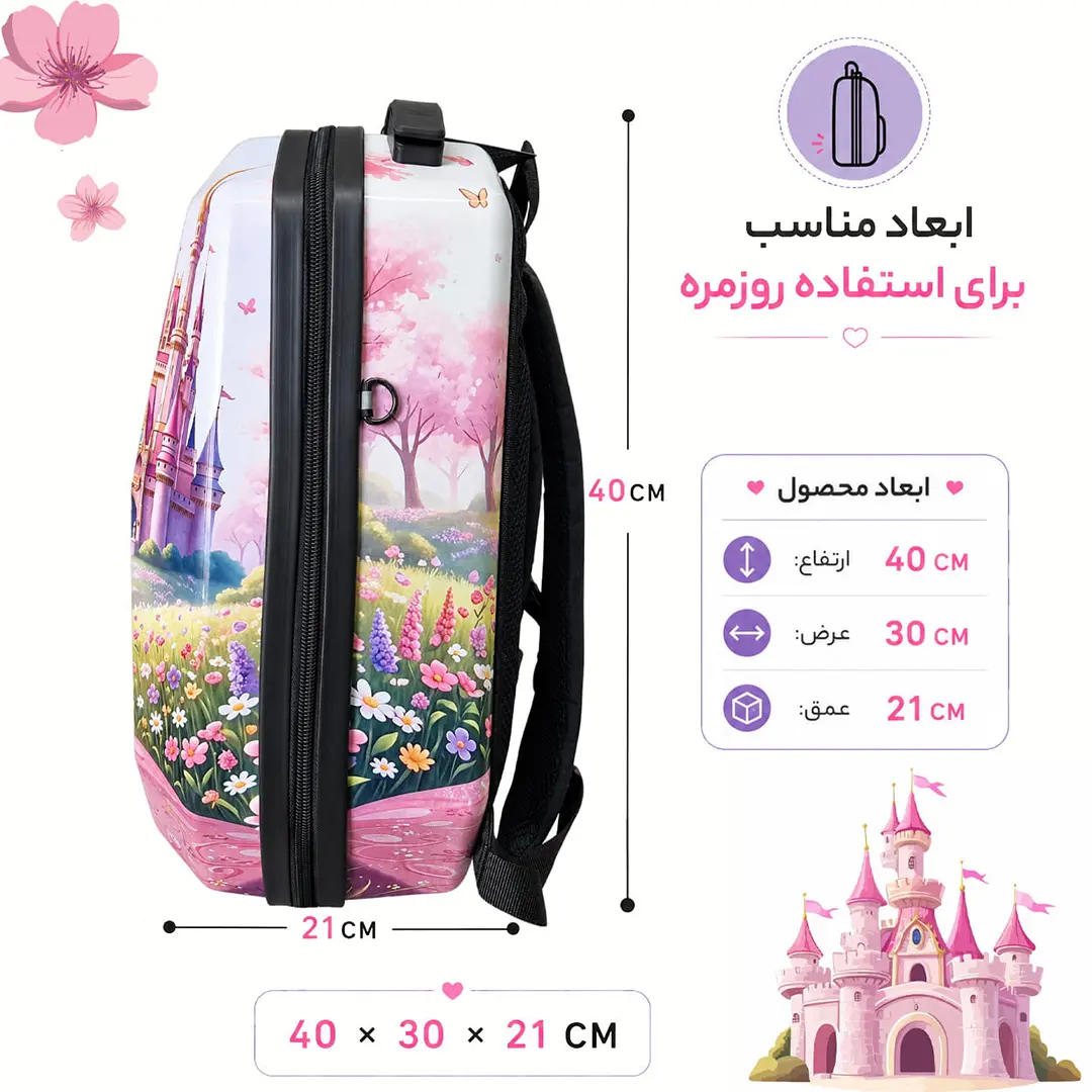 کوله پشتی مدرسه مدل MS1050 طرح MINNIE MOUSE