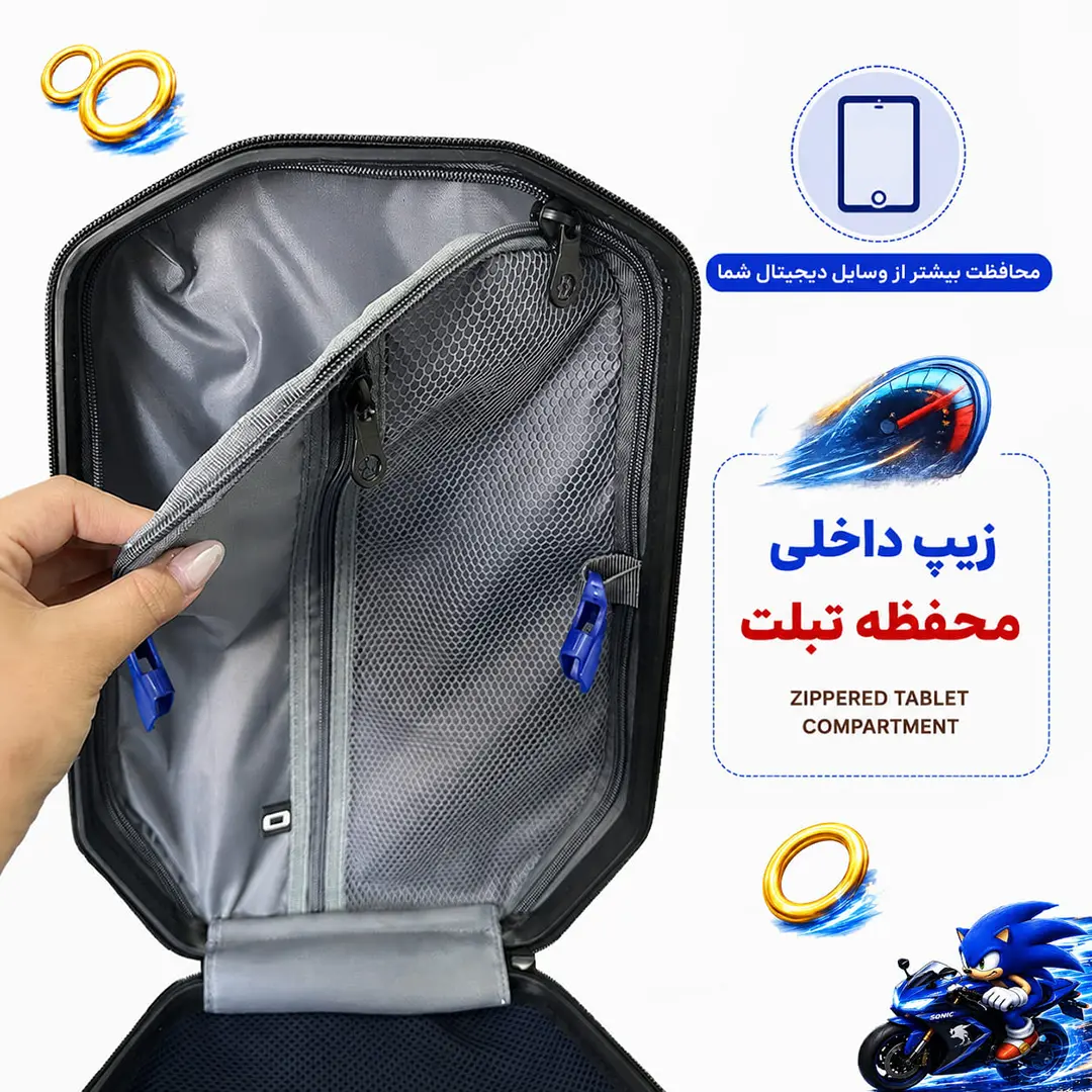 کوله پشتی مدرسه مدل MS1050 طرح SONIC