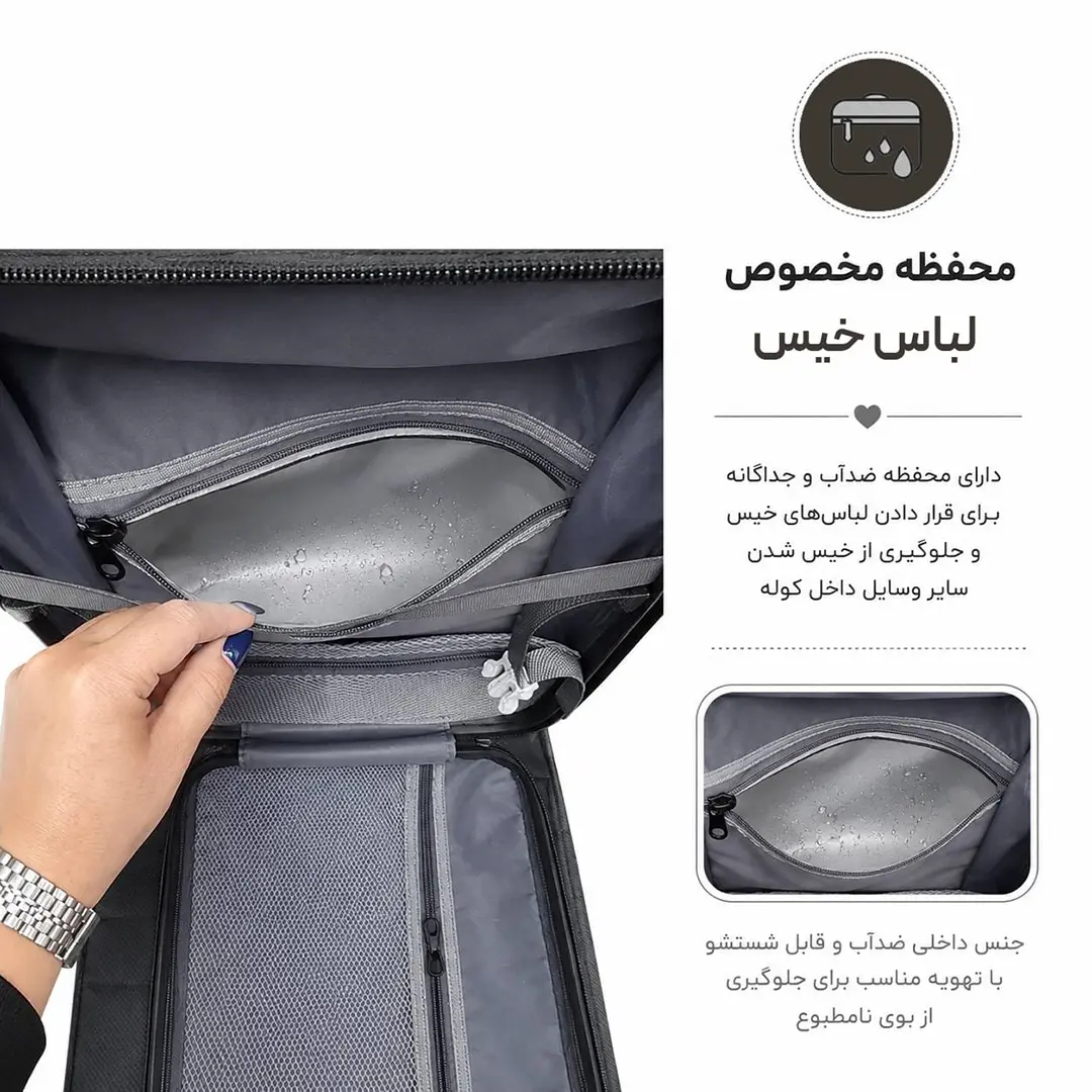 کوله پشتی مدرسه و دانشگاه مدل MS1090