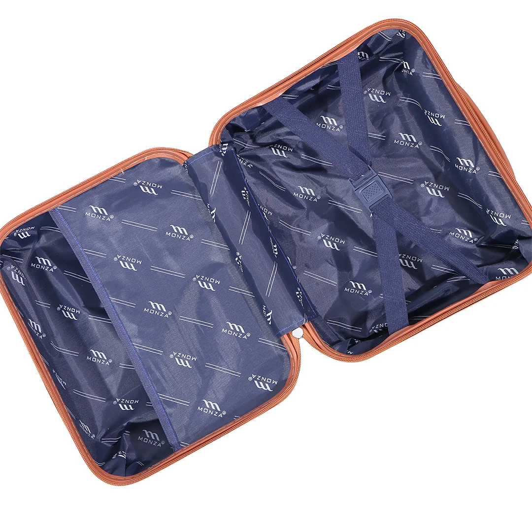 چمدان Monza مدل M-095-PP-SX سایز کوچک به همراه چمدان لوازم آرایشی